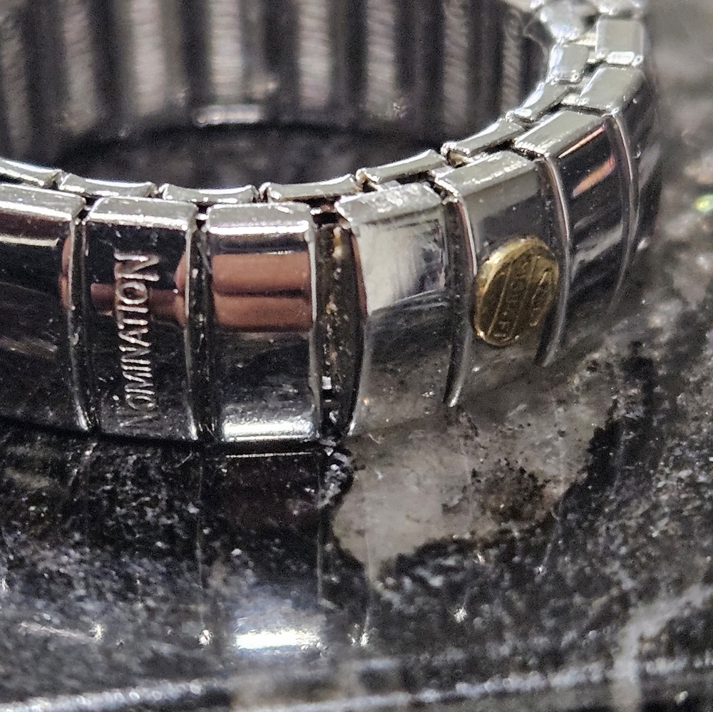 Nomination Stretch Ring Faceted Cubic Zirconia - Picture 6 of 11